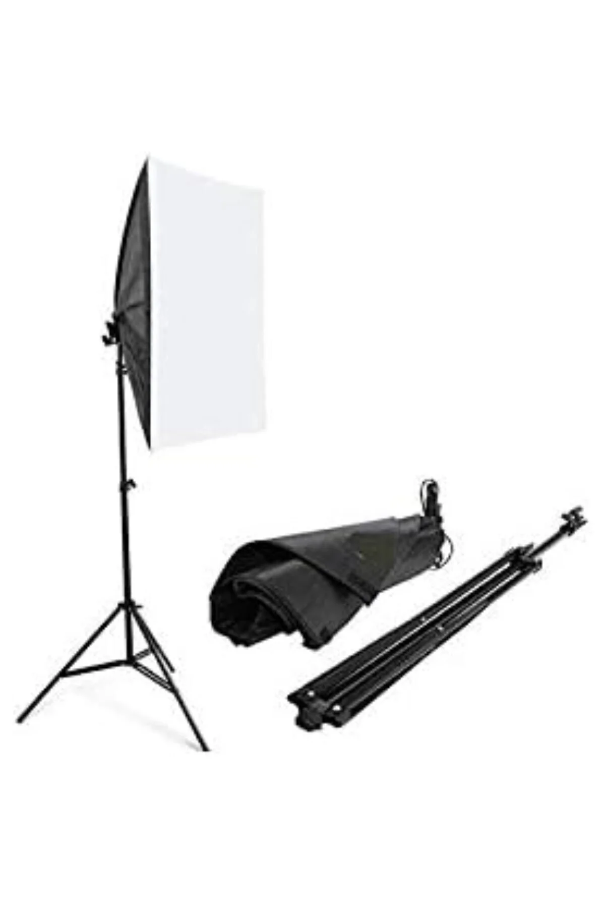 5 duylu Softbox +2m ışık ayağı + 5x20 wat led lamba (9000 LÜMEN)