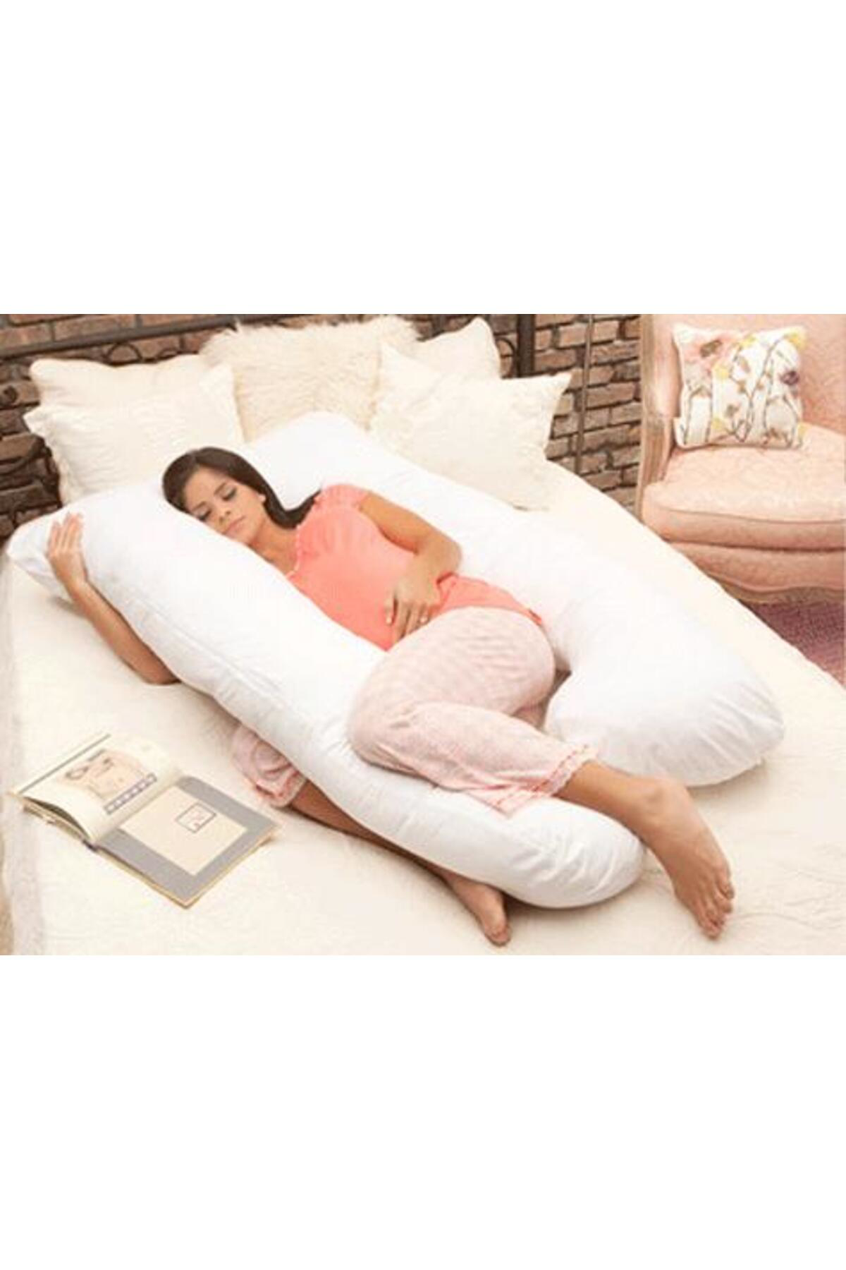 Butik 5 Farklı Bölge Destekli Hamile Yastığı ( Beyaz )