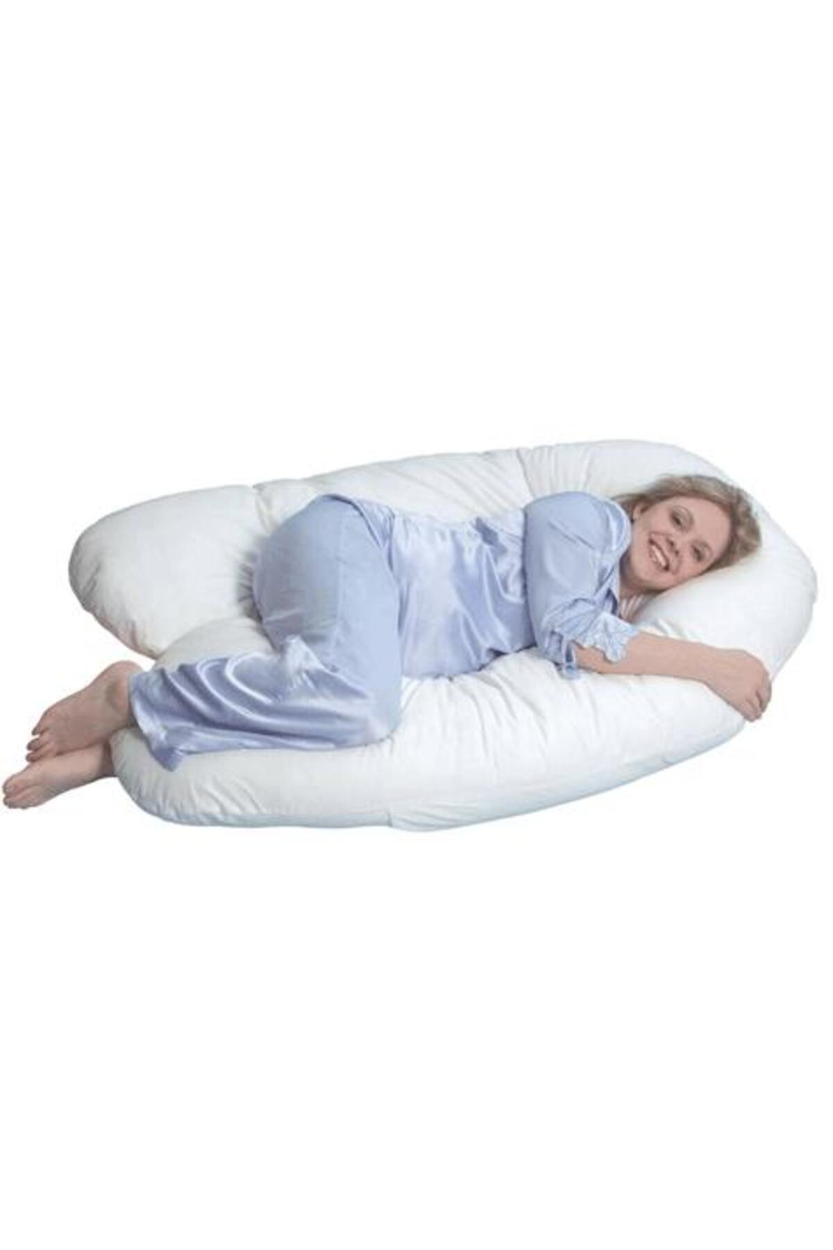 Butik 5 Farklı Bölge Destekli Hamile Yastığı ( Beyaz )