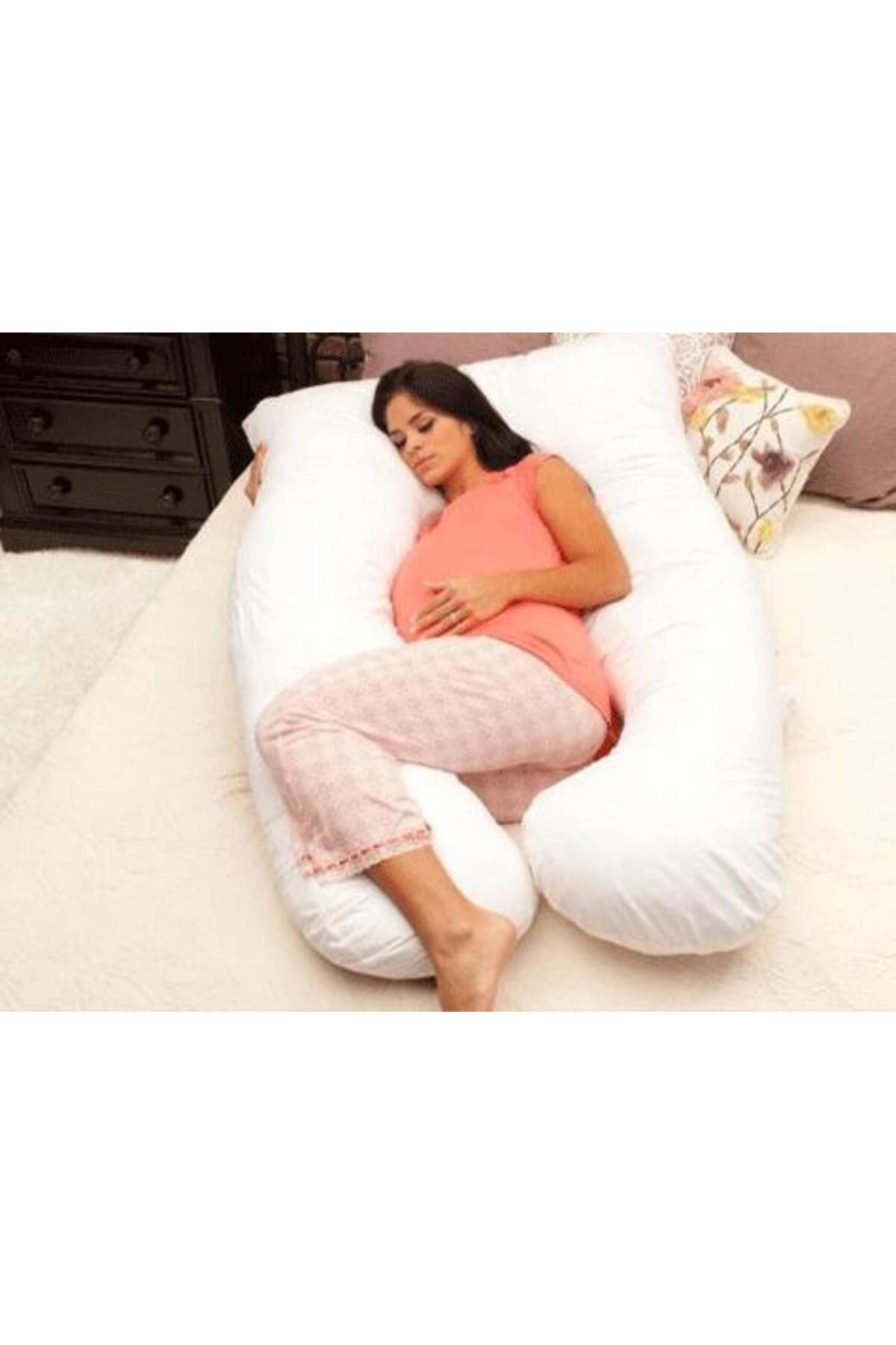 Butik 5 Farklı Bölge Destekli Hamile Yastığı ( Beyaz )