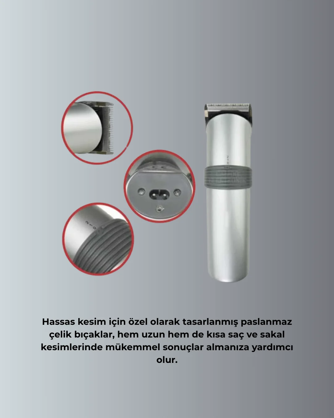 5 Farklı Kesim Tarağıyla Gelen Çok Amaçlı Tıraş Cihazı