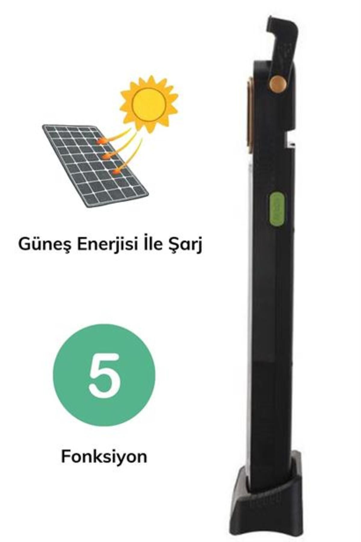 5 Fonksiyonlu Güneş Enerjisi İle Şarj Olabilen 48 Ledli Işıldak,A