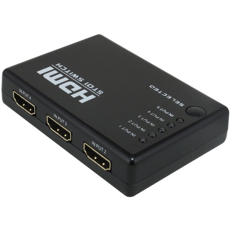 5 GİRİŞ 1 ÇIKIŞ HDMI SWITCHER TOPLAYICI KUMANDALI ADAPTÖRSÜZ (474