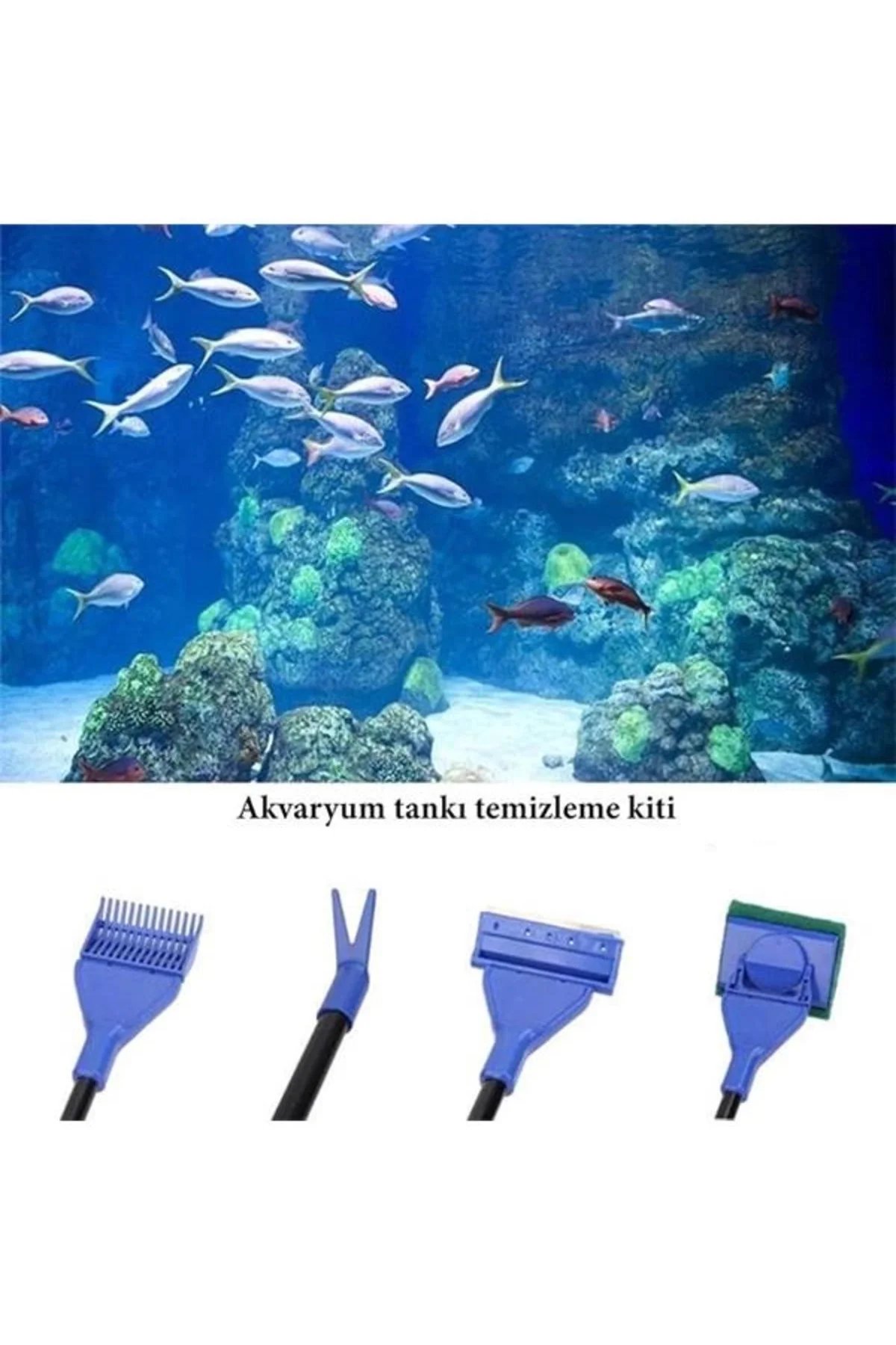 5 in 1 Akvaryum Tankı Temizleme Seti Akvaryum Balığı Bakım Seti