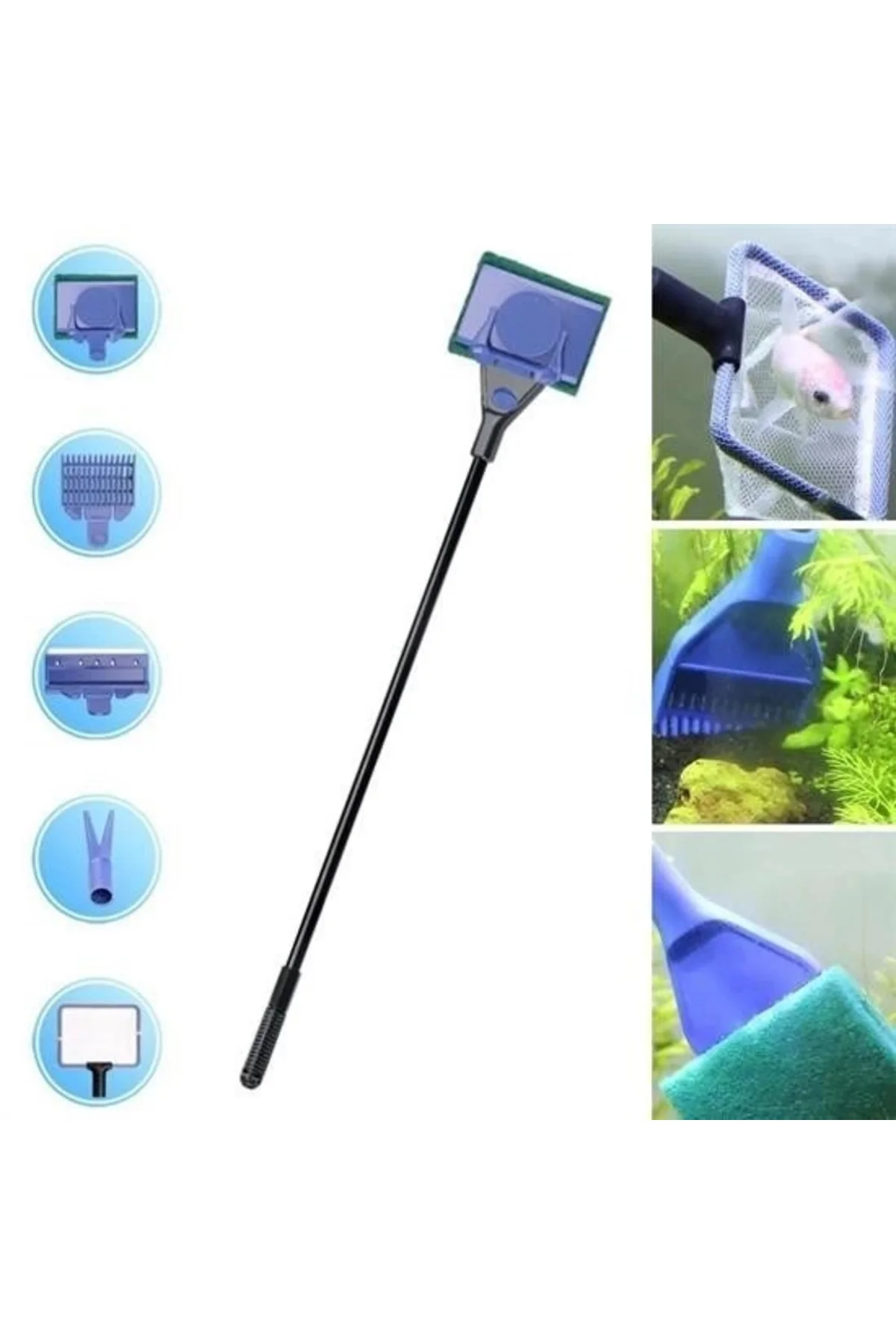 5 İn 1 Akvaryum Tankı Temizleme Seti Akvaryum Balığı Bakım Seti (