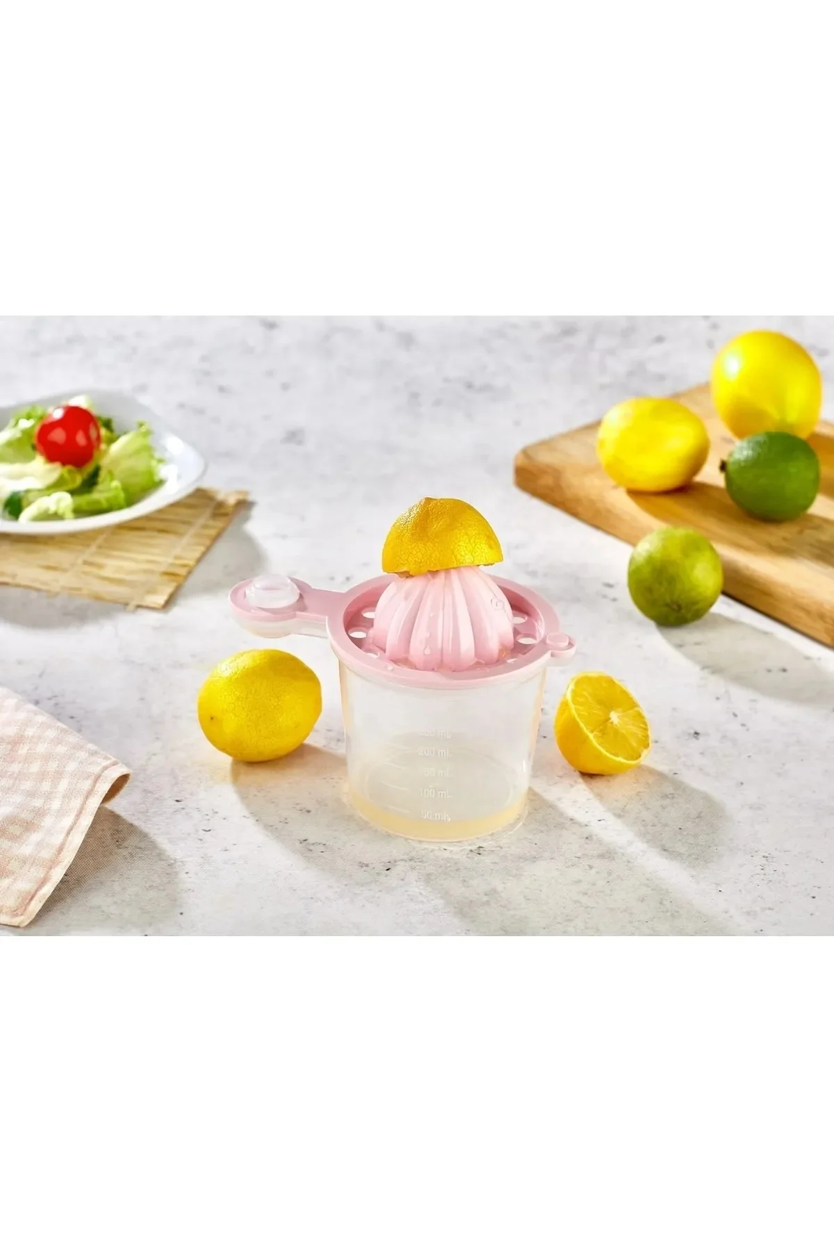 5 İn 1 Süzgeç - Huni - Limon Sıkacağı - Yumurta Akı Ayırıcı Hazneli Mutfak Aparatı - Görsel 3