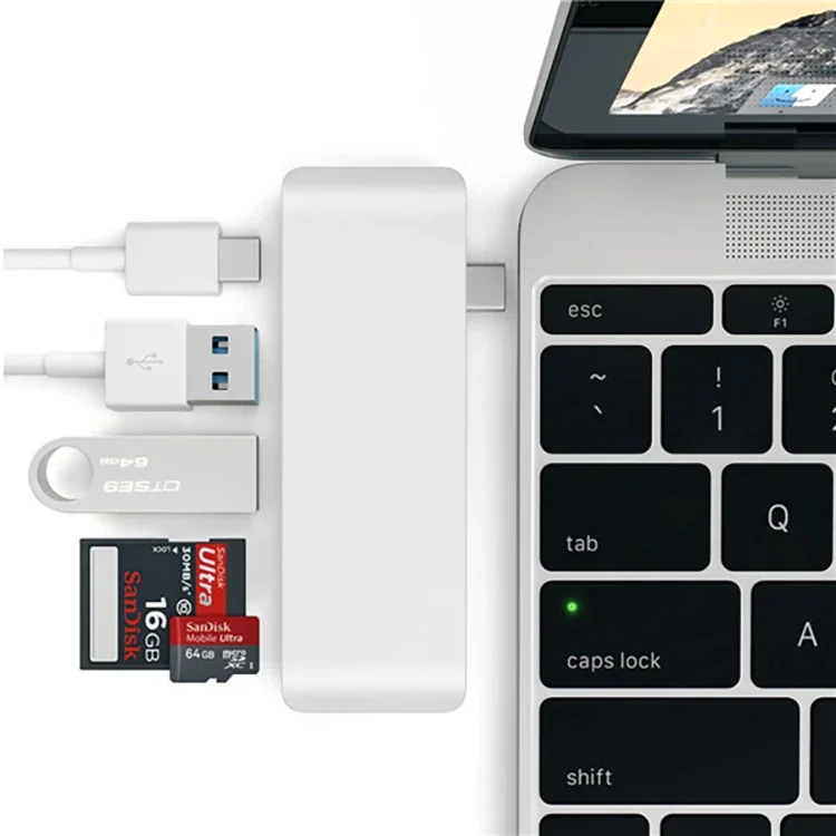 5 İn1 USB-C Hub 3.0 Type-C Şarj ve Kart Reader - Tüm Cihazlar İçin (5775)