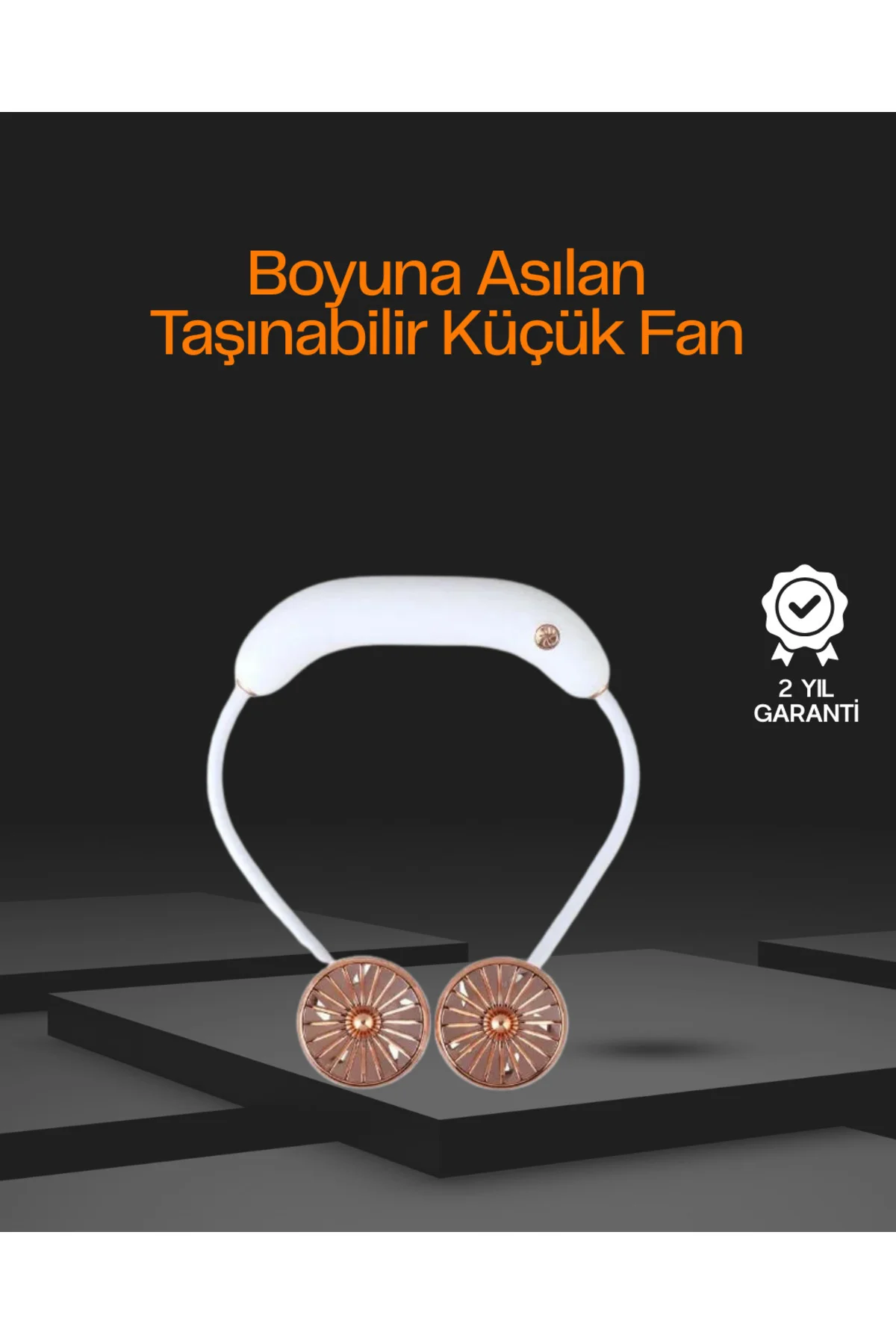 5 Kanatlı Sessiz Mini Fan 3 Vitesli Katlanabilir Asılabilir