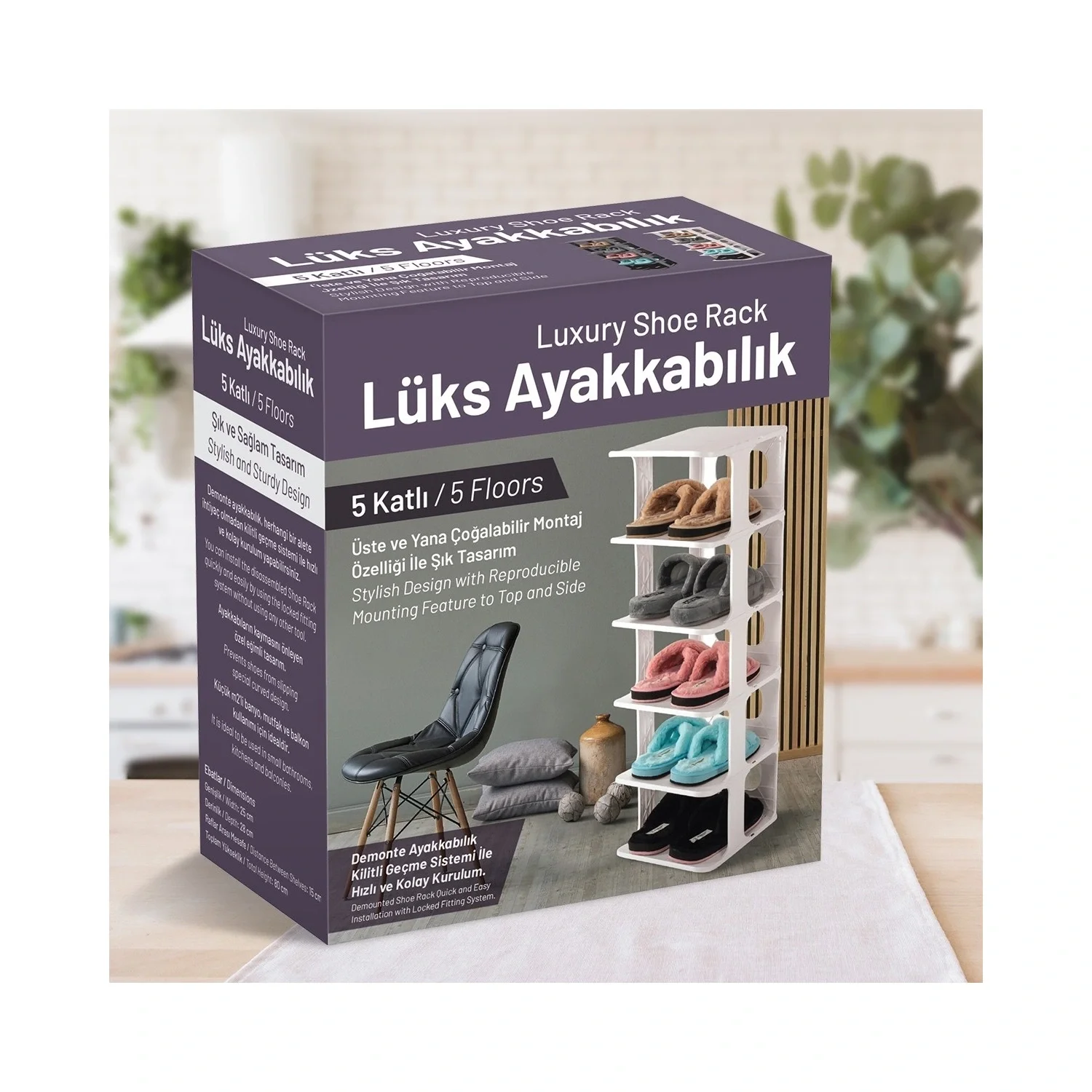 5 Katlı Pratik Ayakkabılık - Ayakkabı Rafı 5 Katlı Pratik Ayakkabılık - Ayakkabı Rafı