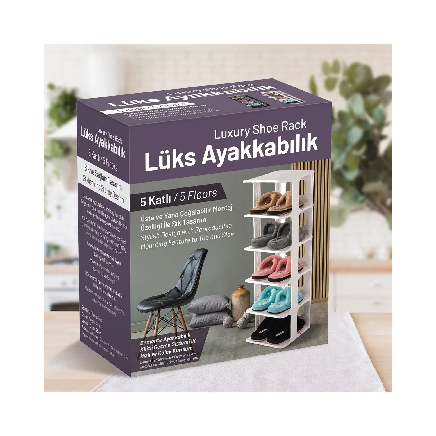 5 Katlı Pratik Ayakkabılık - Ayakkabı Rafı Bx40 Fiyatı, Yorumları ve Özellikleri