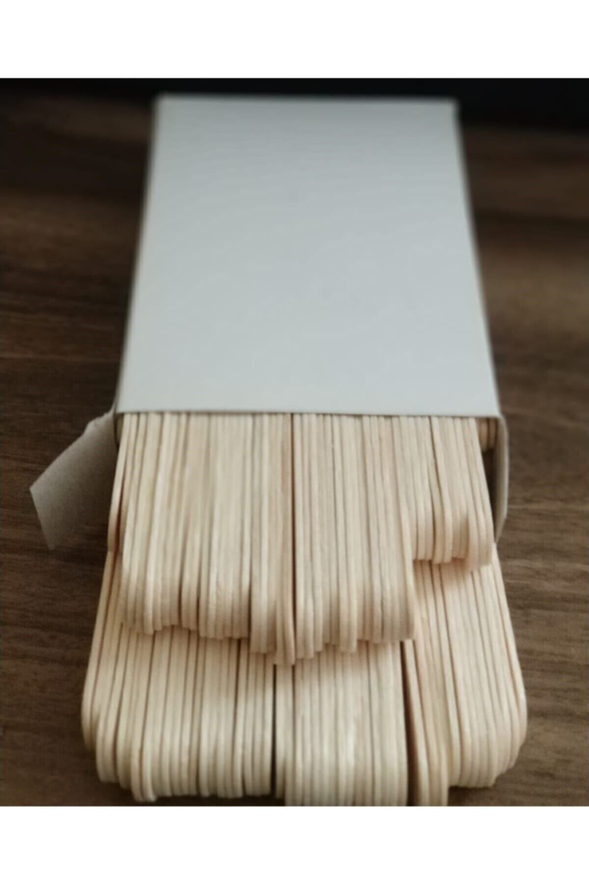 Aremed 5 Kutu - 100 Lük Abeslang Tahta Dil Çubuğu Basacaği - Ağda Spatul