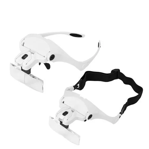 5 Lens Gözlüklü Büyüteç - 1x 1.5x 2x 2.5x 3.5x 2LED Işıklı Ayarlanabilir Lup Fiyatı, Yorumları ve Özellikleri