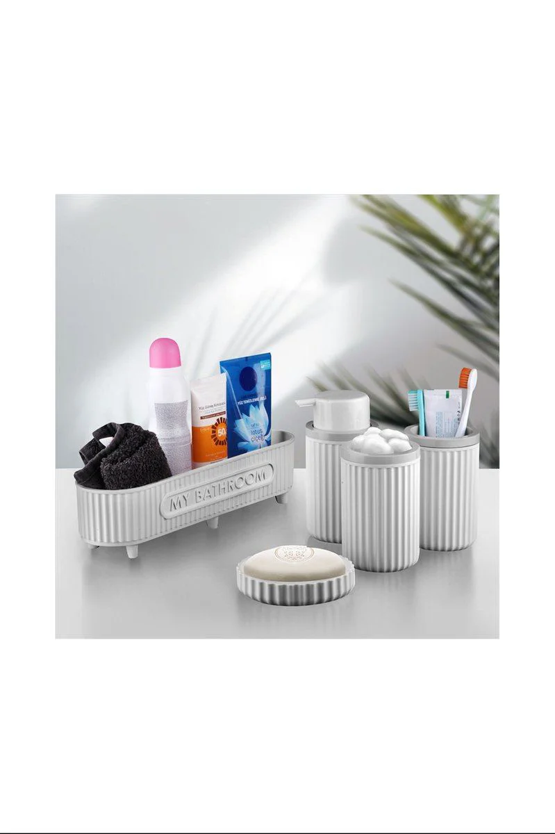 5 Li Banyo Seti My Bathroom Serisi - Paslanmaz Banyo Aksesuarı (ROYALEKS-EMN3386) Fiyatı, Yorumları ve Özellikleri