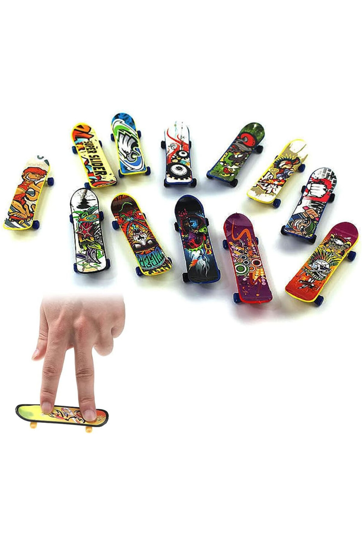 Oyuncak Store 5 Li Parmak Kaykay Başlangıç Seti Skatebord 36 Pcs Söktak Anahtar