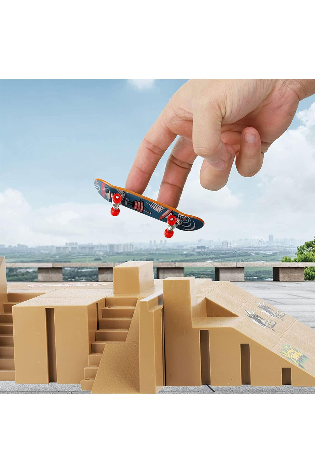 Oyuncak Store 5 Li Parmak Kaykay Başlangıç Seti Skatebord 36 Pcs Söktak Anahtar