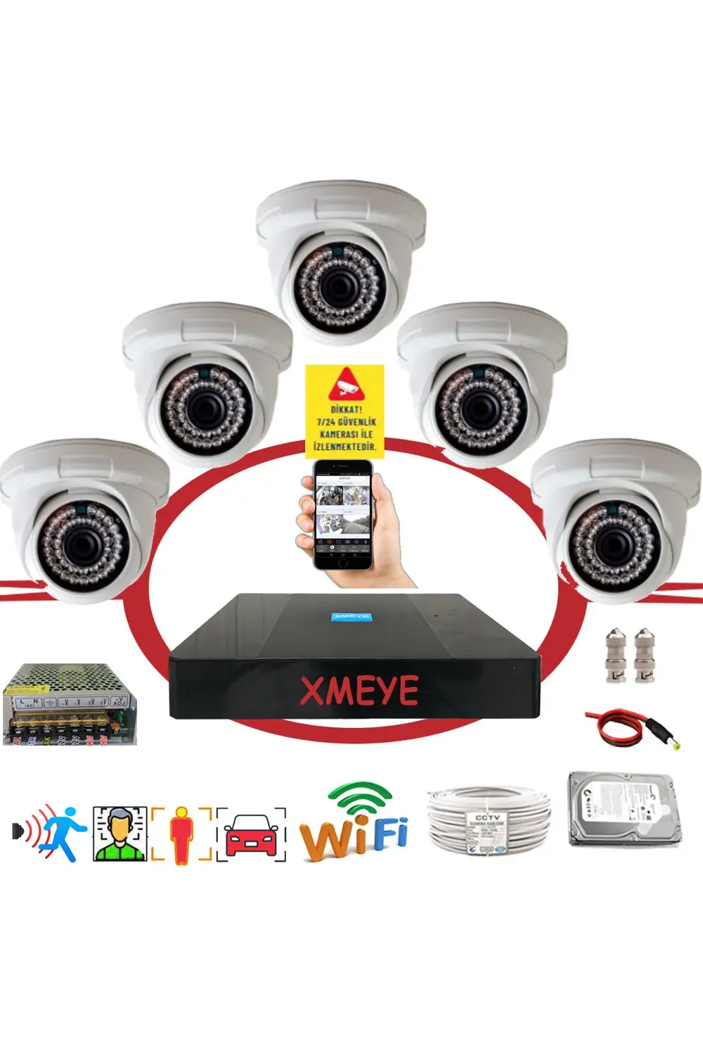 5' Li Yapay Zeka Destekli Araç,yüz,insan Ve Hareket Algılayan 5 M