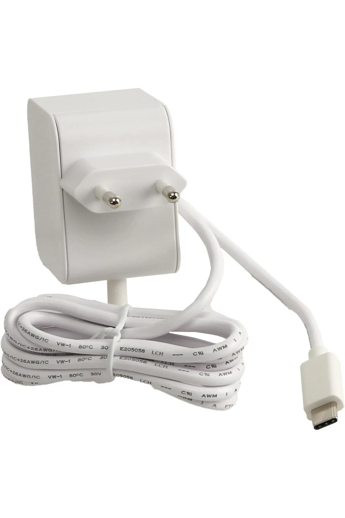 5 Lisanslı USB-C Güç Adaptörü - 27W - Beyaz