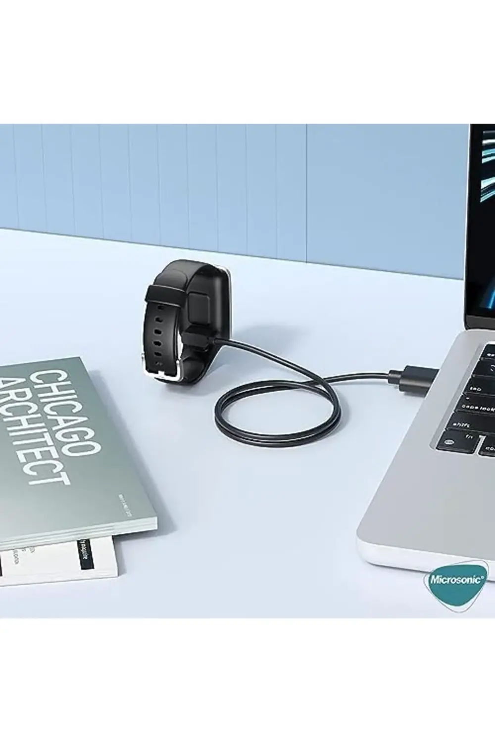 5 Lite İle uyumlu Manyetik USB Şarj Kablosu Siyah 395519