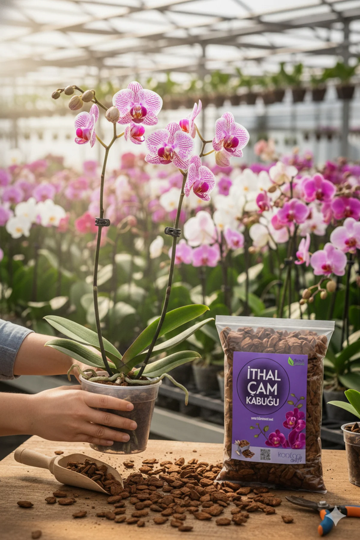 5 Litre Ithal Çam Kabuğu - Ithal Orkide Toprağı - Tossuz Elenmiş 