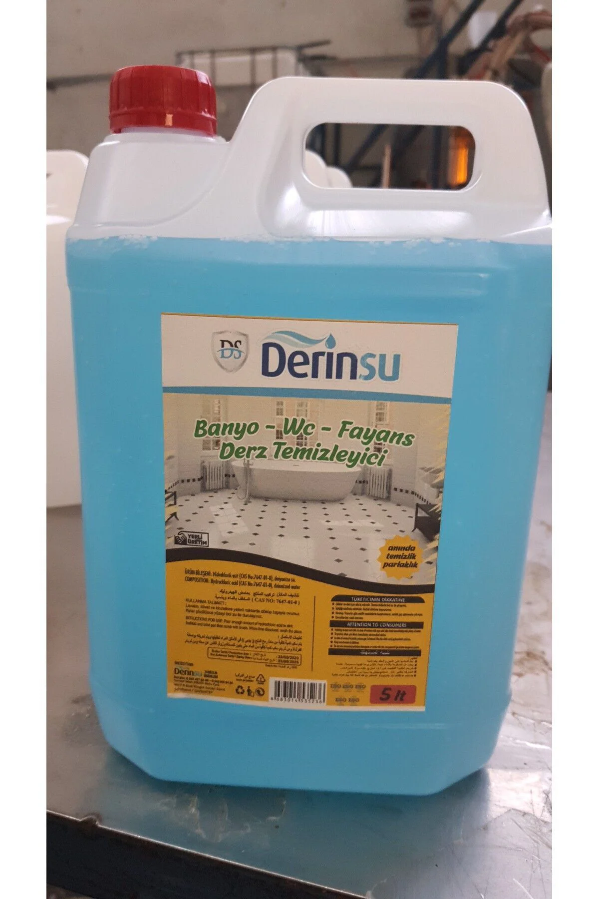 5 LT BANYO-WC-FAYANS TEMİZLEYİCİ 5 LT BANYO-WC-FAYANS TEMİZLEYİCİ
