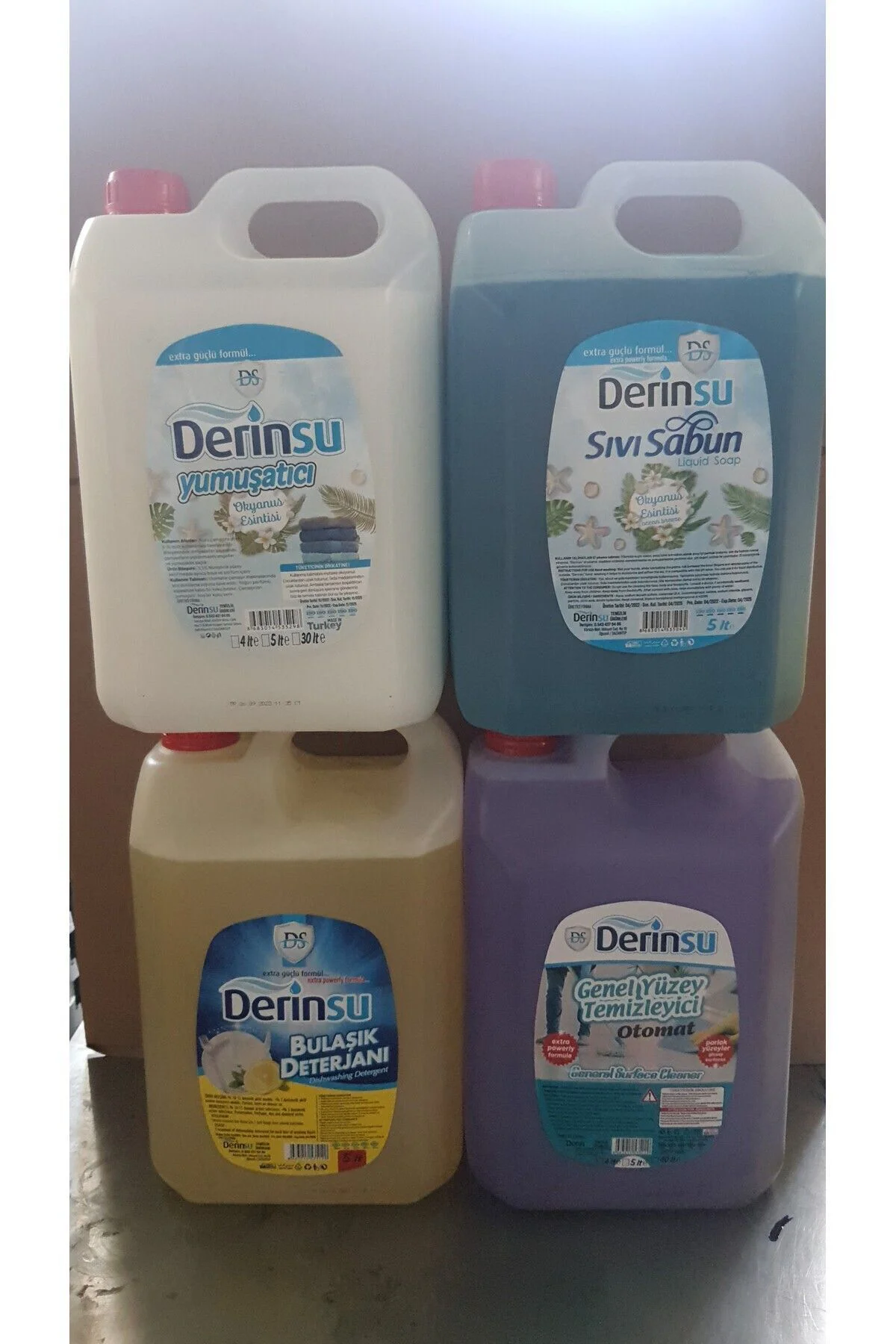 5 Lt Bulaşık Deterjani 5 Lt Sıvı Sabun 5 Lt Yüzey Temizleyici 5 L 5 Lt Bulaşık Deterjani 5 Lt Sıvı Sabun 5 Lt Yüzey Temizleyici 5 L