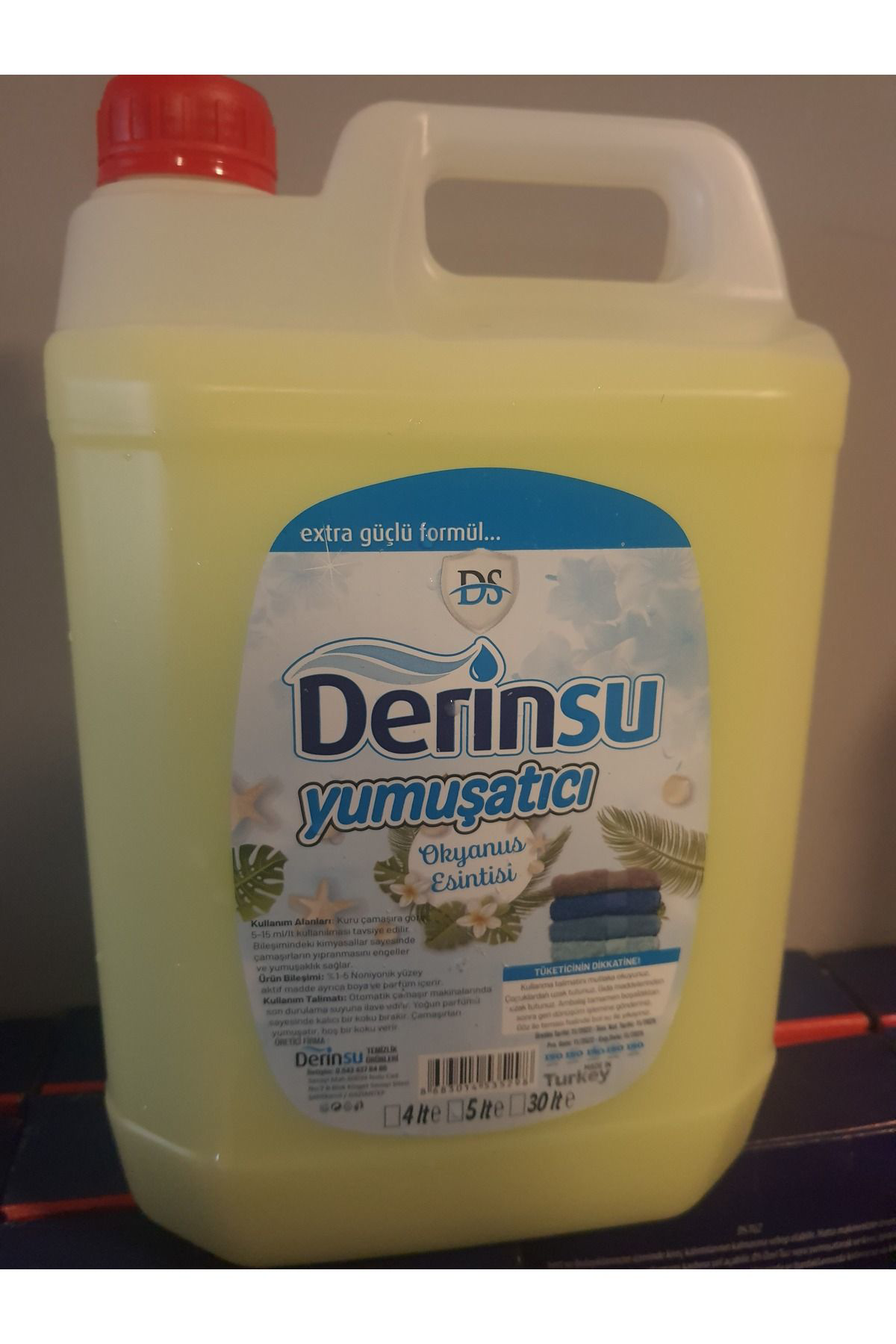 Derinsu Kimya 5 Lt Limon Kokulu Yumuşatici