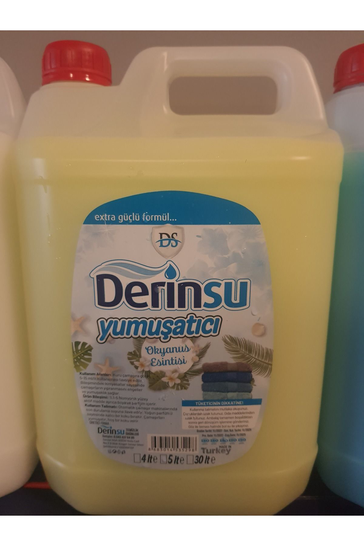 Derinsu Kimya 5 Lt Limon Yumuşatici+Extra Pink Baby Soft Okyanus Kokulu