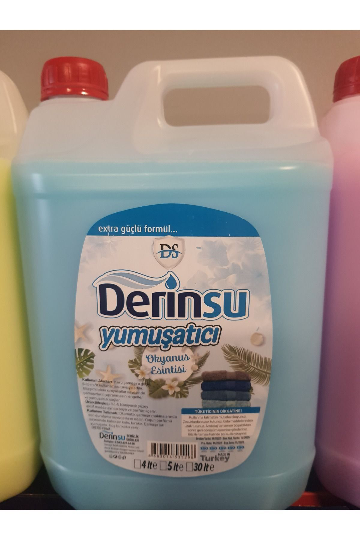 Derinsu Kimya 5 Lt Limon Yumuşatici+Extra Pink Baby Soft Okyanus Kokulu