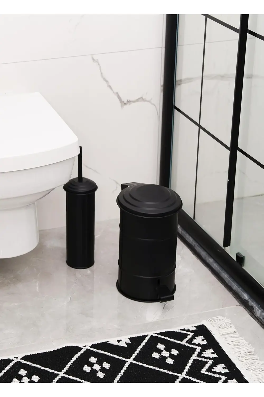 . 5 Lt. Pedallı Banyo Çöp Kovası Siyah