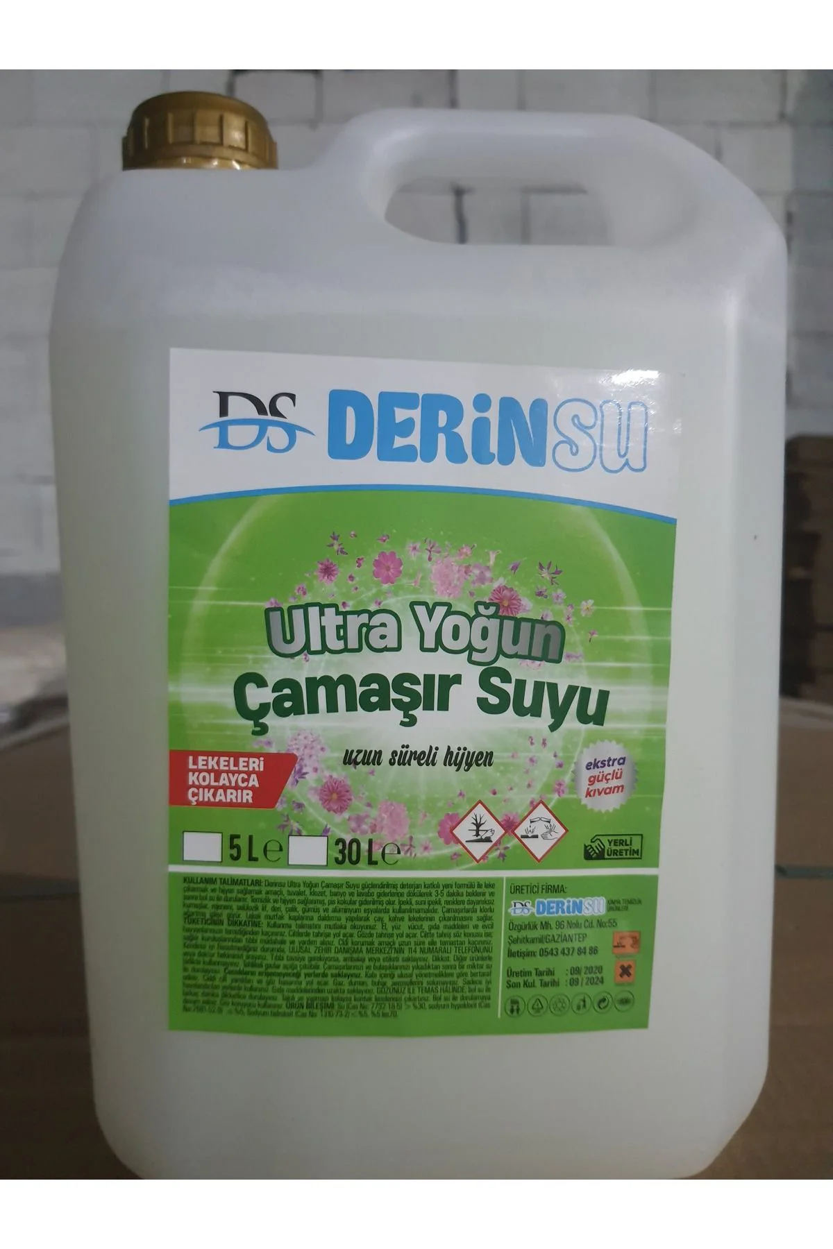 5 LT ULTRA YOĞUN ÇAMAŞIR SUYU 5 LT ULTRA YOĞUN ÇAMAŞIR SUYU