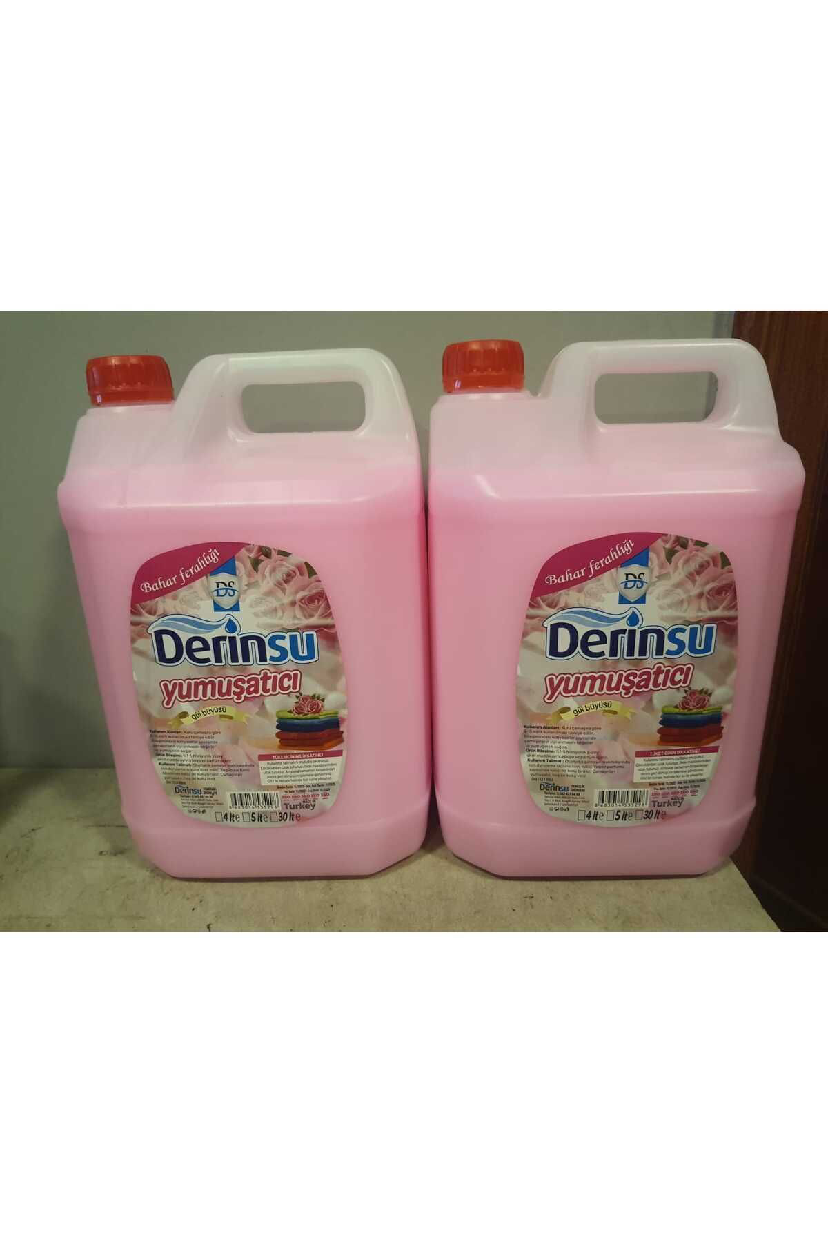 Derinsu Kimya 5 Lt Yumuşatıcı 2 Adet 5 Kg X2 Adet 10 Kg