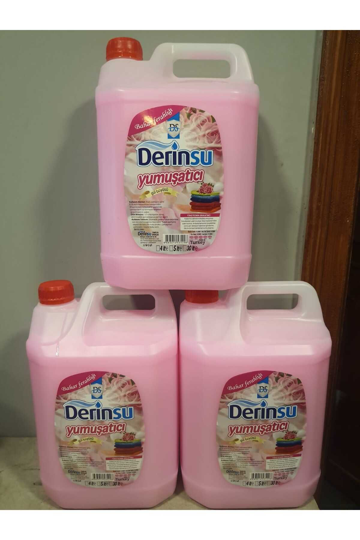 Derinsu Kimya 5 Lt Yumuşatici 3 Adet (5 Lt X 3 Adet = 15 Lt )