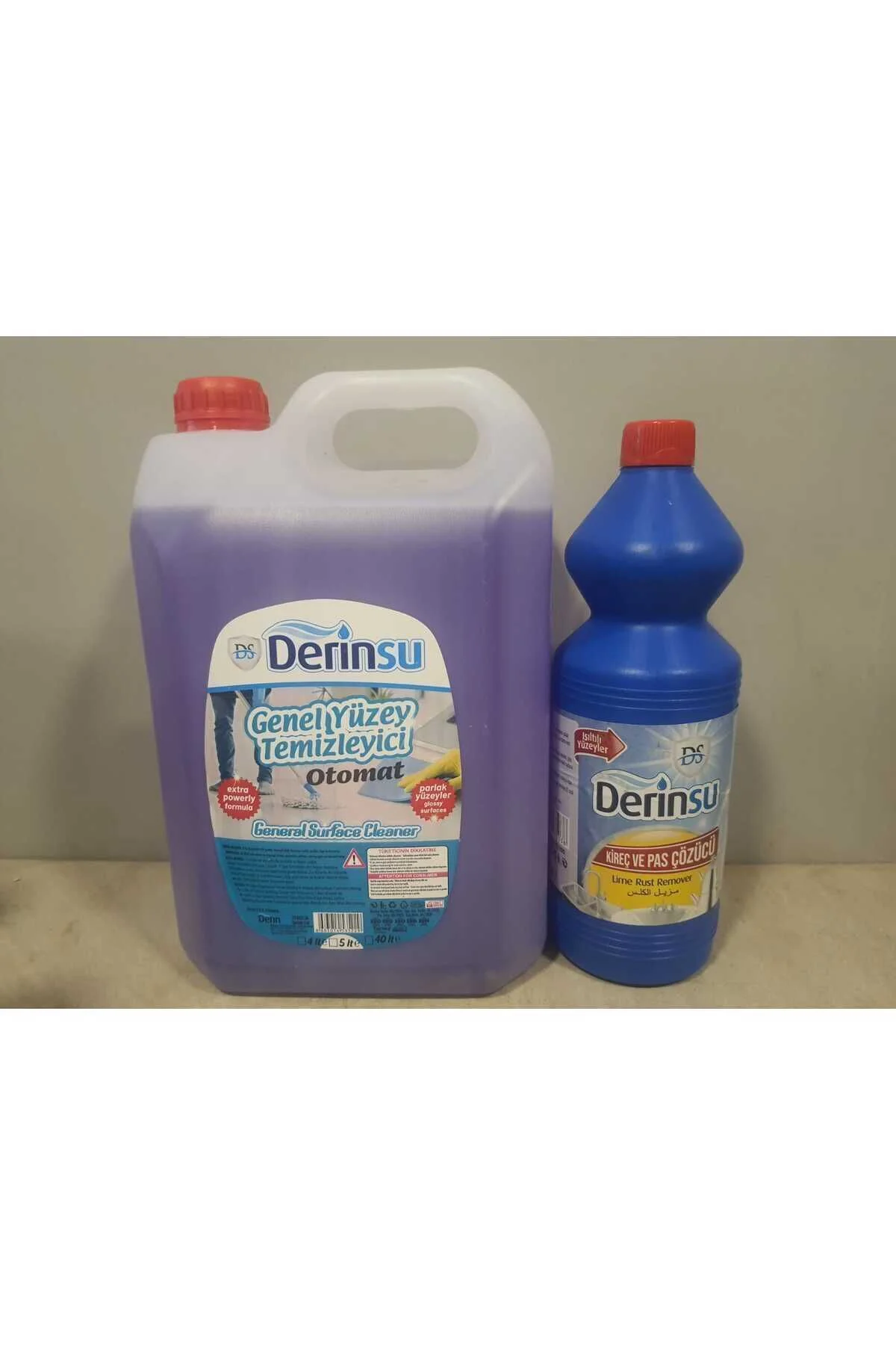 5 LT YÜZEY TEMİZLEYİCİ + 1 LT KİREÇ PAS ÇÖZÜCÜ 5 LT YÜZEY TEMİZLEYİCİ + 1 LT KİREÇ PAS ÇÖZÜCÜ