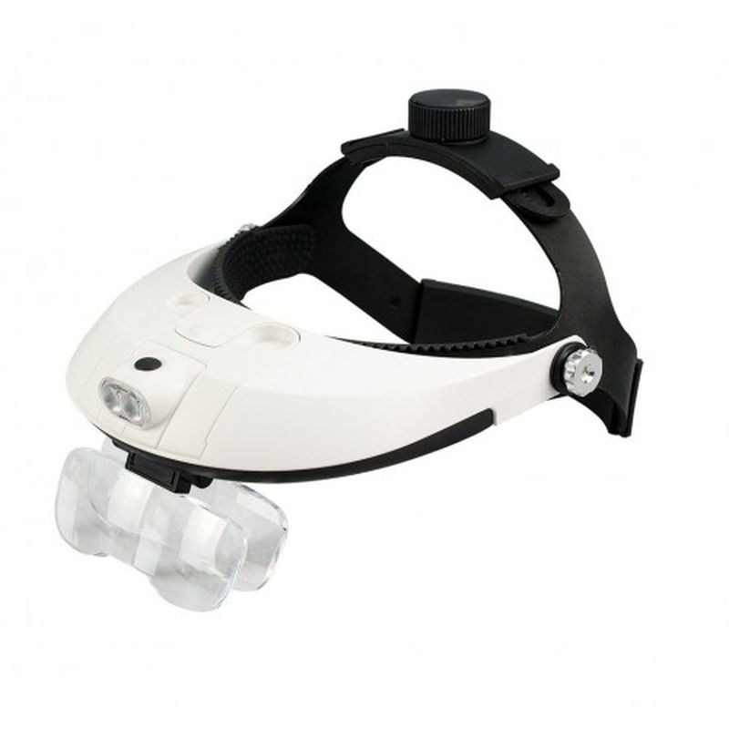 5 Mercekli Çok Fonksiyonlu Başlık Tip Işıklı Büyüteç 81001H 5 Mercekli Çok Fonksiyonlu Başlık Tip Işıklı Büyüteç 81001H