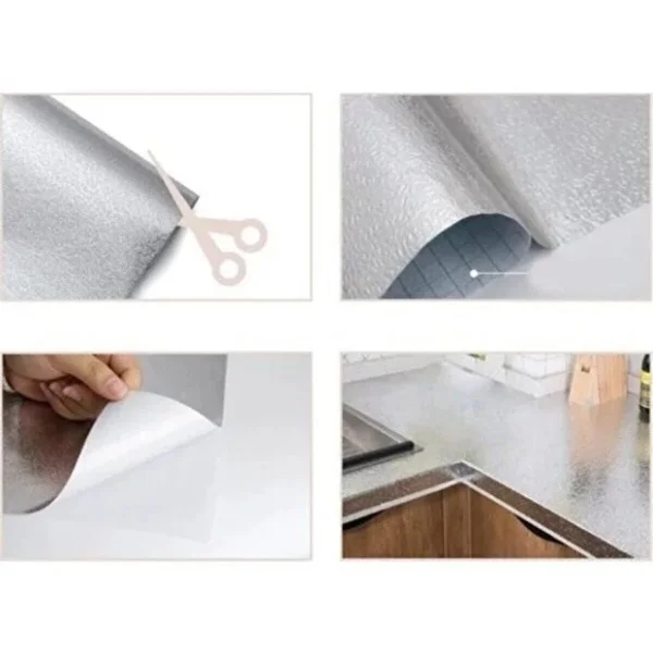 5 Metre Alüminyum Folyo Yapışkanlı Mutfak Koruyucu