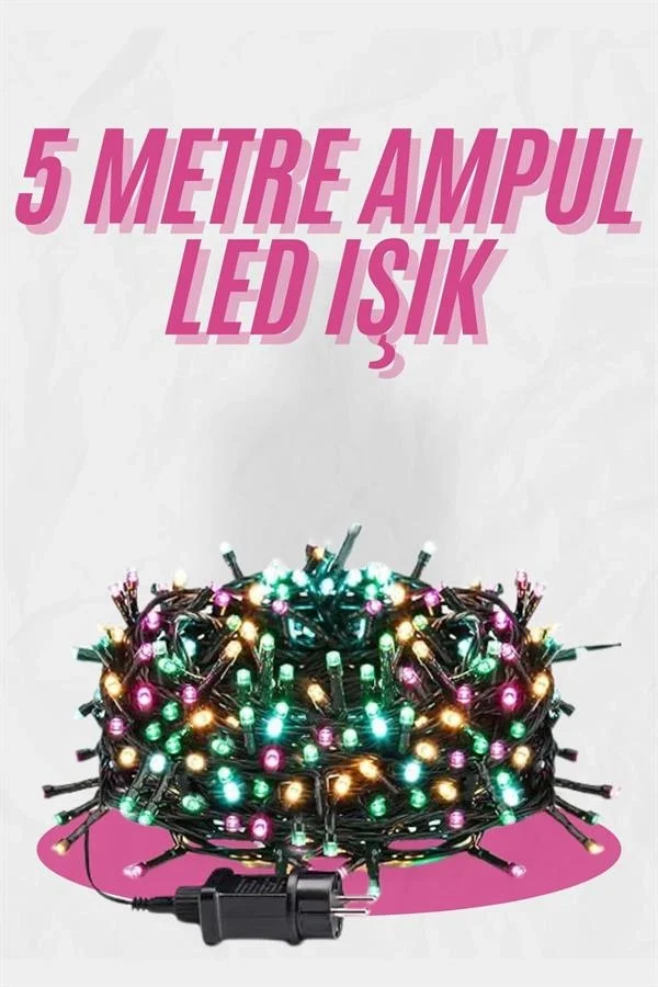 5 Metre Ampul LED Işık Renkli RGB Çok Renkli Led Aydınlatma Fiyatı, Yorumları ve Özellikleri