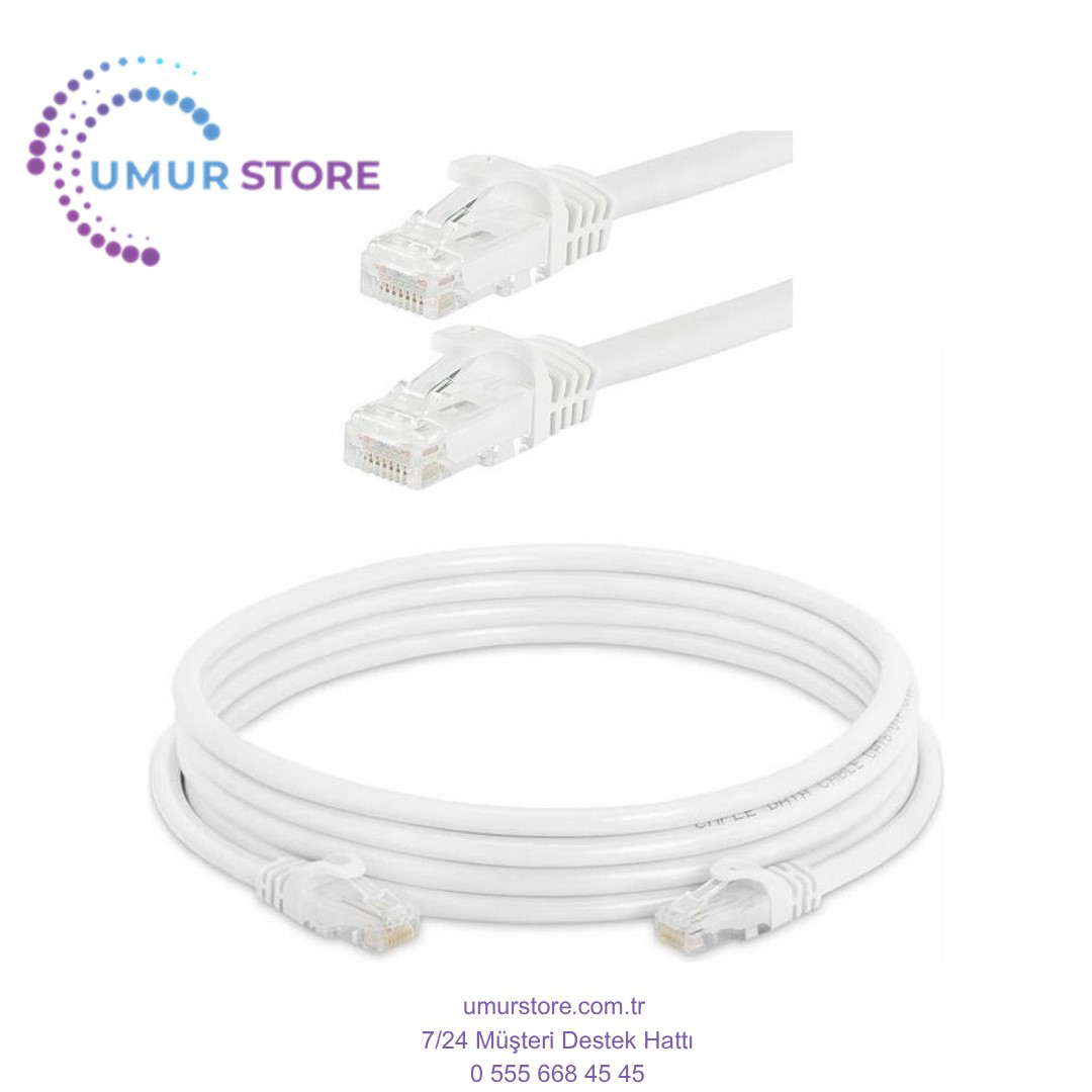 5 Metre Cat6 Kablo Ethernet Network Kablosu - Fabrikasyon Presli