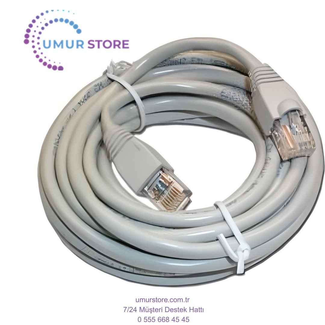 5 Metre Cat6 Lan Internet Data Kablosu(Ethernet Modem RJ45 Uçlu J