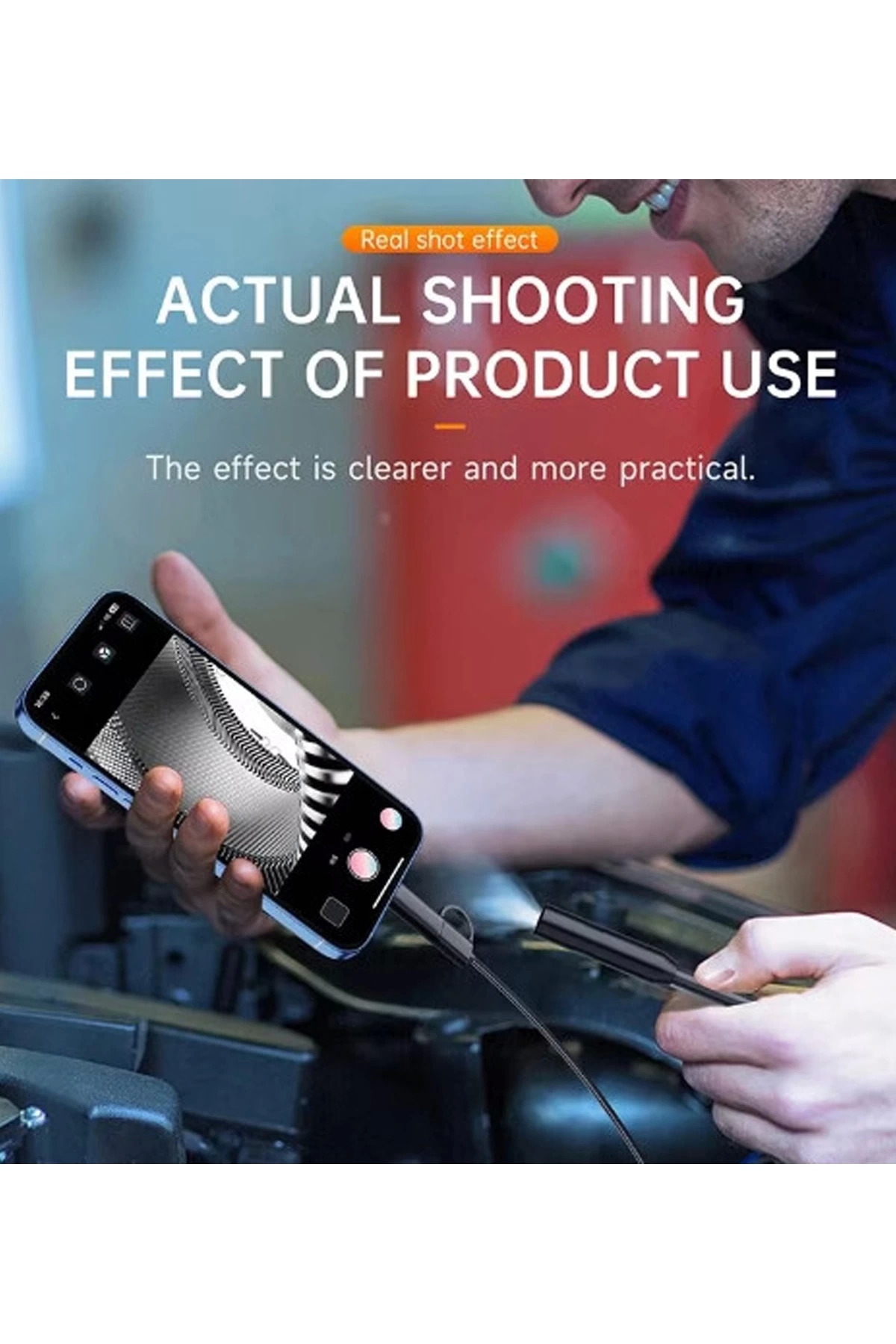 Butik 5 Metre Endoskop Yılan Video Kamera İos Ve Android Uyumlu Led’Li