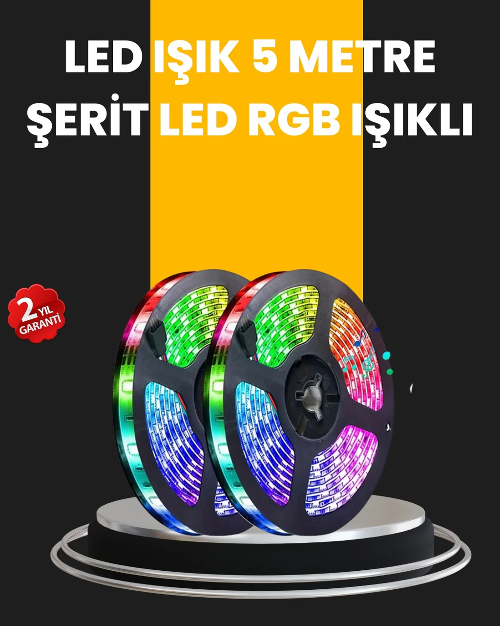 5 Metre Kumandalı Su Geçirmez Şerit Led Diğer