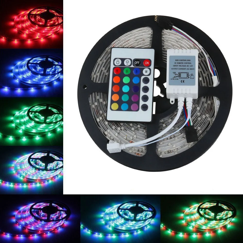5 Metre Rgb Şerit Led Seti-İç ve Dış Mekan Silikonlu-Tak Çalıştır 5 Metre Rgb Şerit Led Seti-İç ve Dış Mekan Silikonlu-Tak Çalıştır