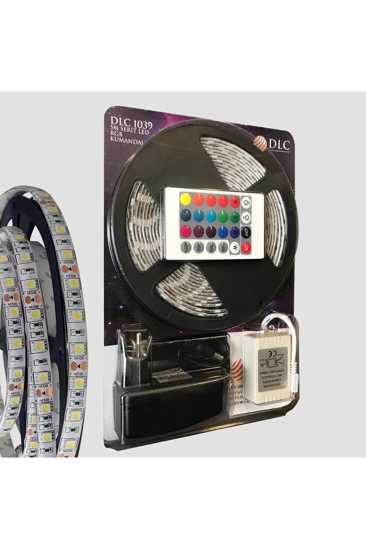 5 Metre Rgb Şerit Led Seti-iç ve Dış Mekan Silikonlu-tak Çalıştır