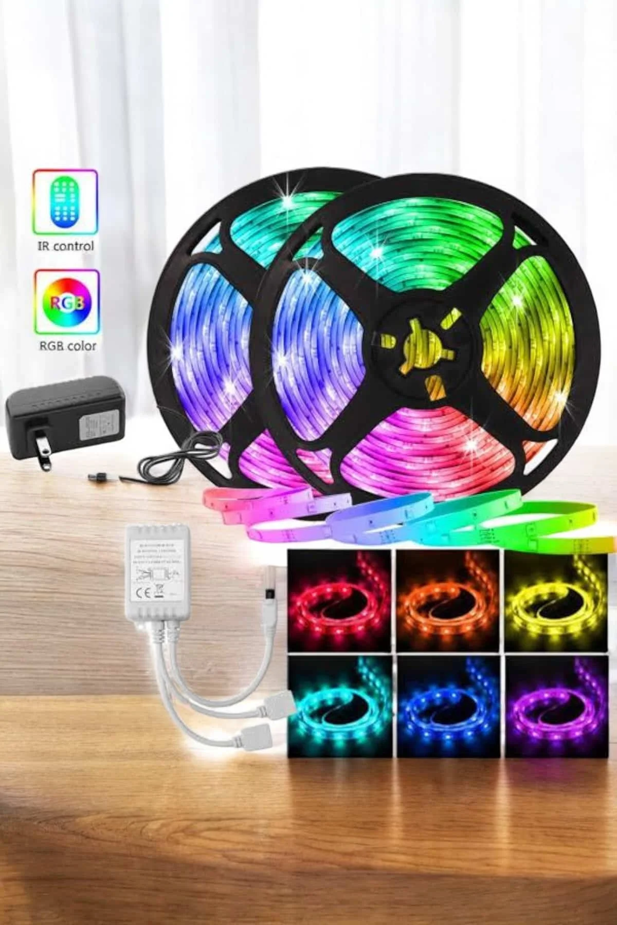 5 Metre Şerit Led RGB Işıklı Kumandalı Güç Adaptörü Her Ortama Uygun Fiyatı, Yorumları ve Özellikleri