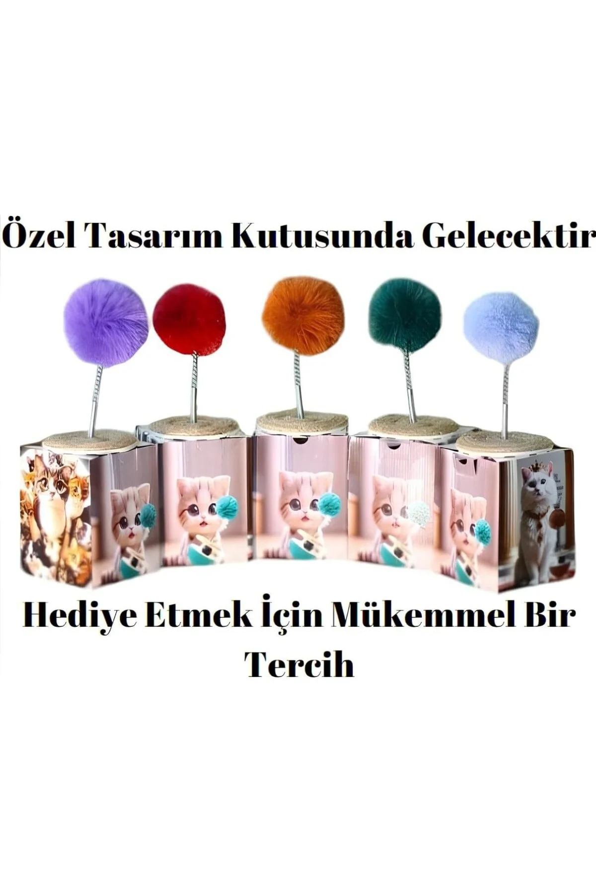 ® 5 Özellikli İnteraktif XL Kedi Oyuncağı Hacıyatmaz Tüylü Peluş 