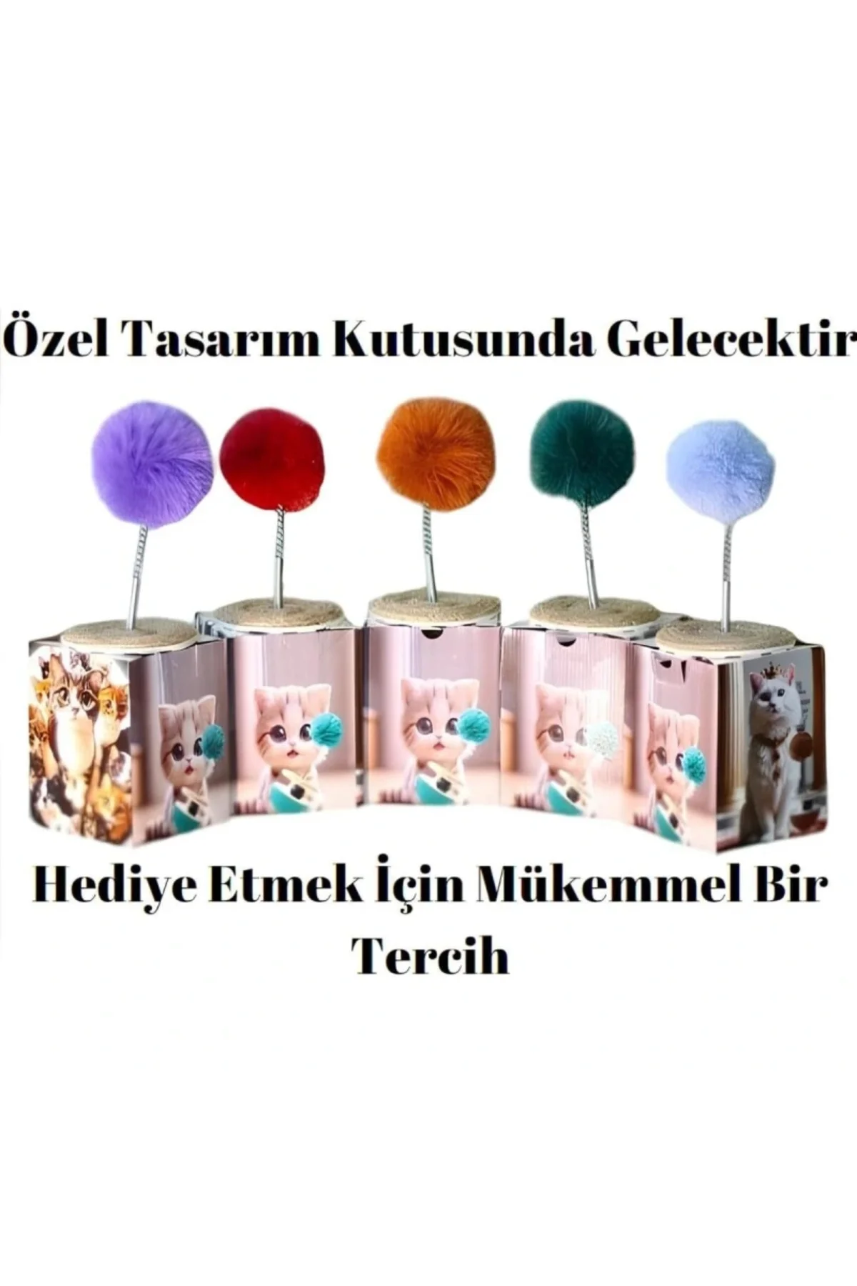 ® 5 Özellikli İnteraktif XL Kedi Oyuncağı Hacıyatmaz Tüylü Peluş 