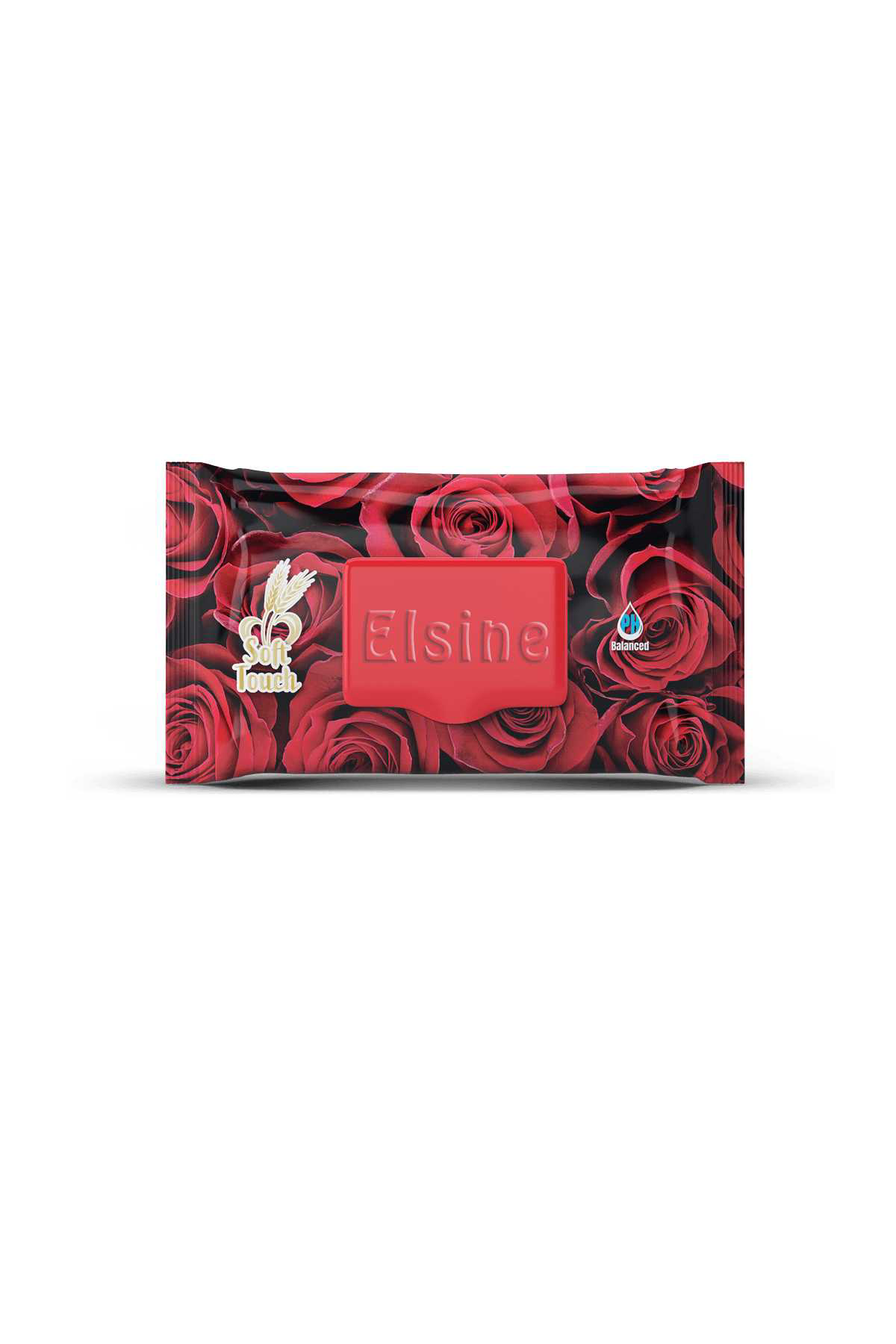 Just Cheap Store 5 Paket Red Rose İslak Havlu Mendil 90 Adet Kapakli Gül Kokulu