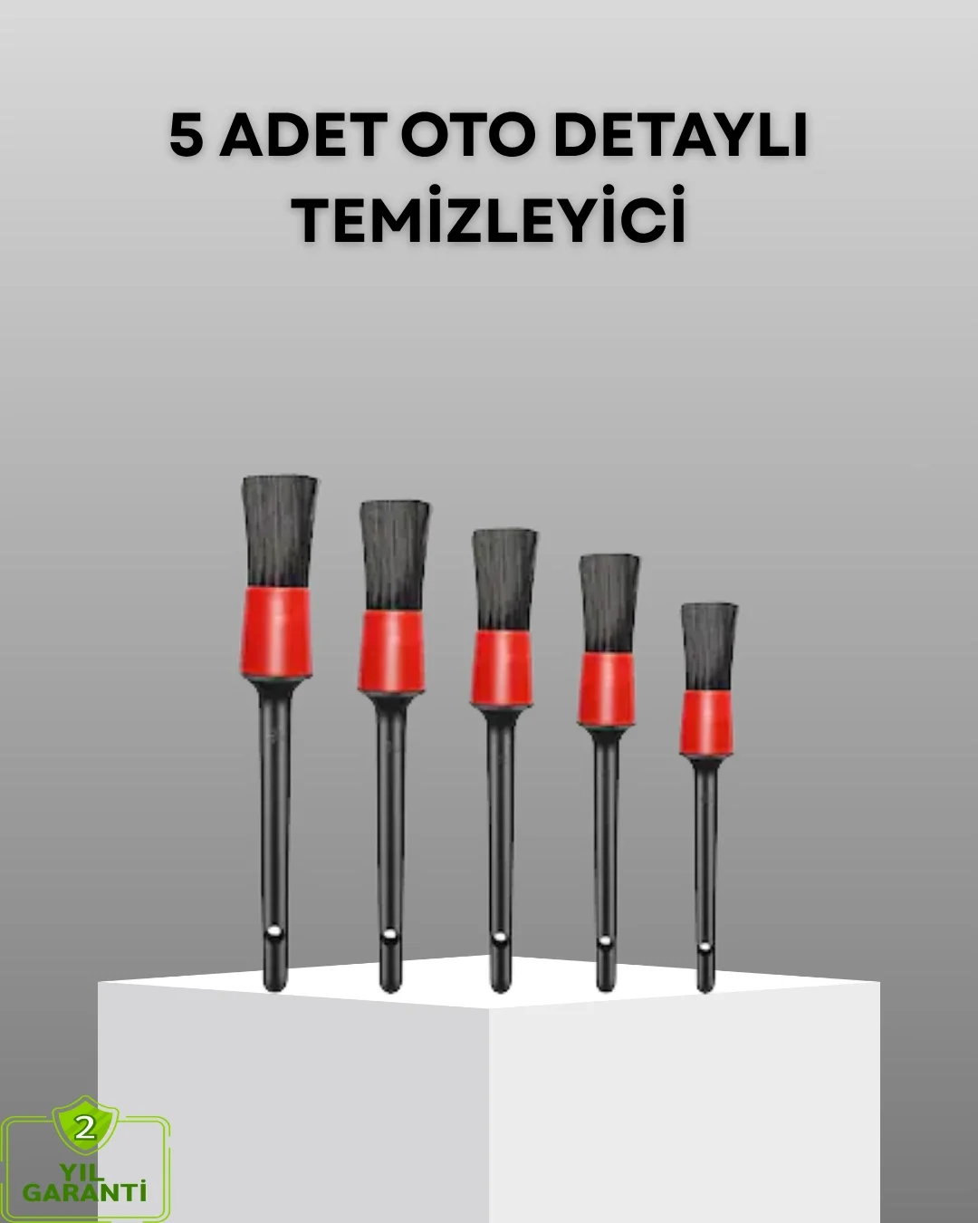 5 Parça Detay Temizlik Fırçası Seti Jant Motor Havalandırma İç Dı
