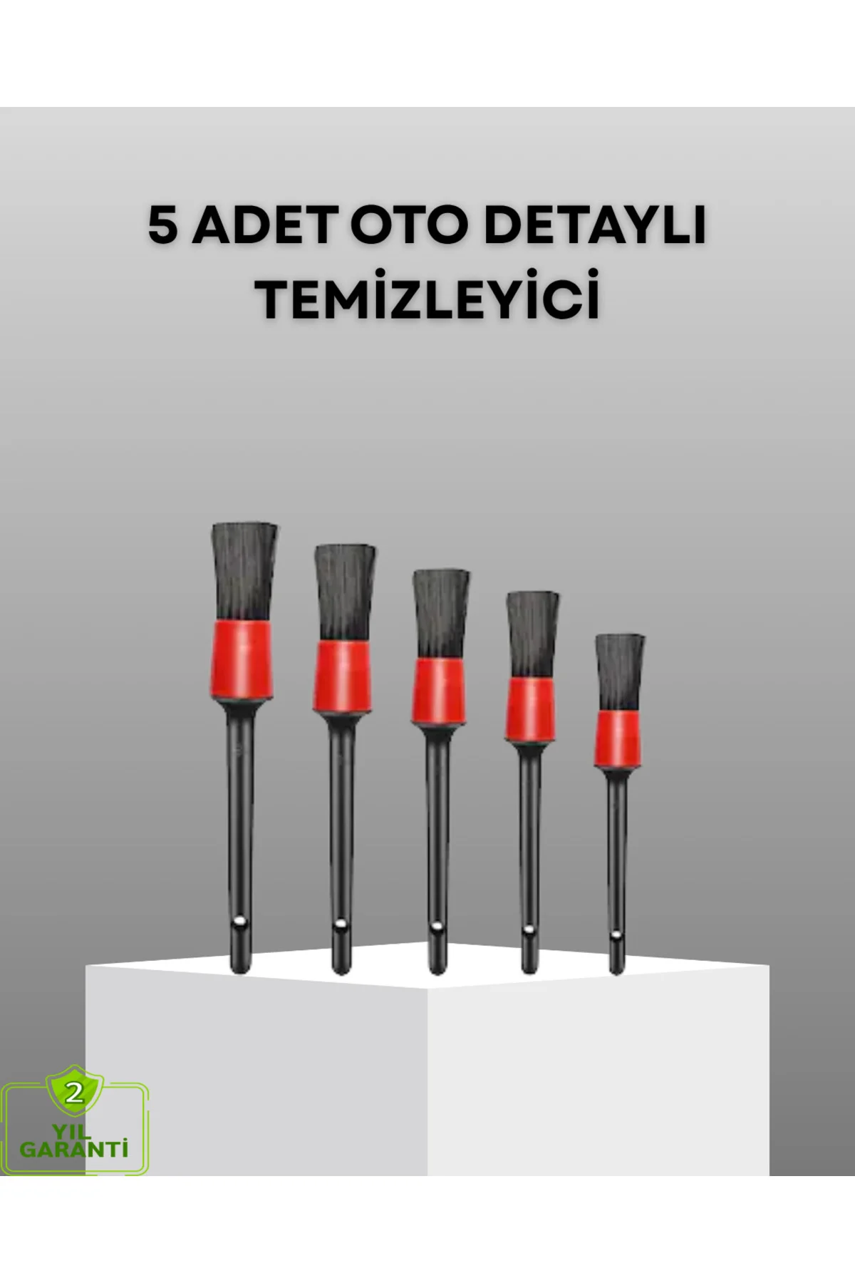 5 Parça Detay Temizlik Fırçası Seti Jant Motor Havalandırma İç Dış Temizlik