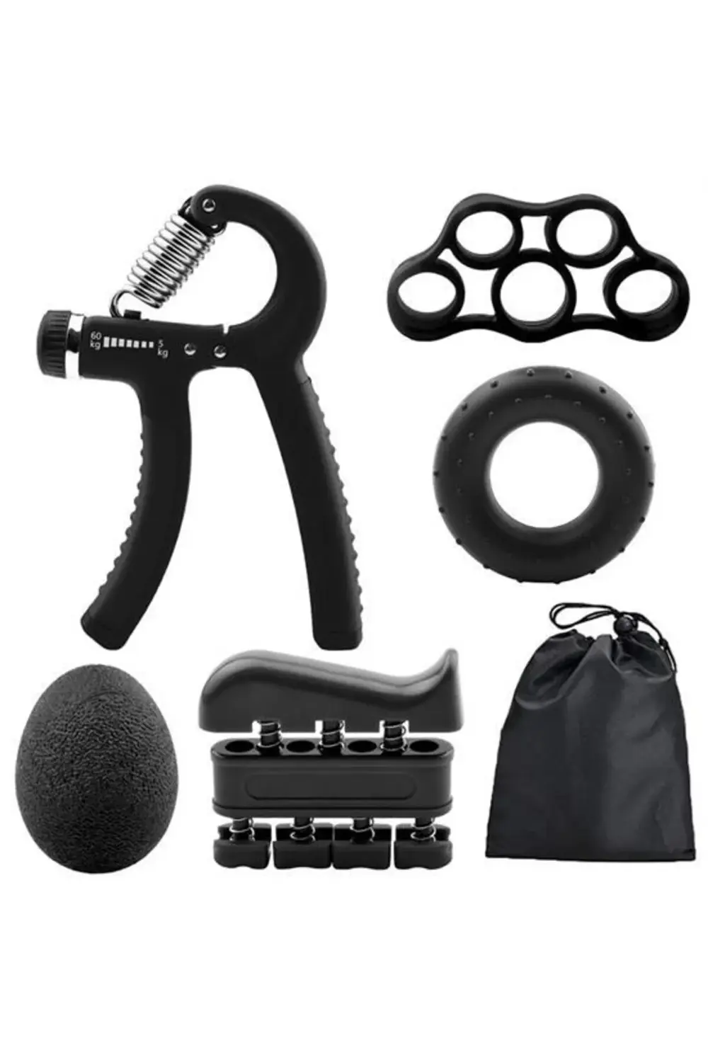 ® 5 Parça El, Kol ve Parmak Egzersiz Spor Aletleri Seti Fitness T