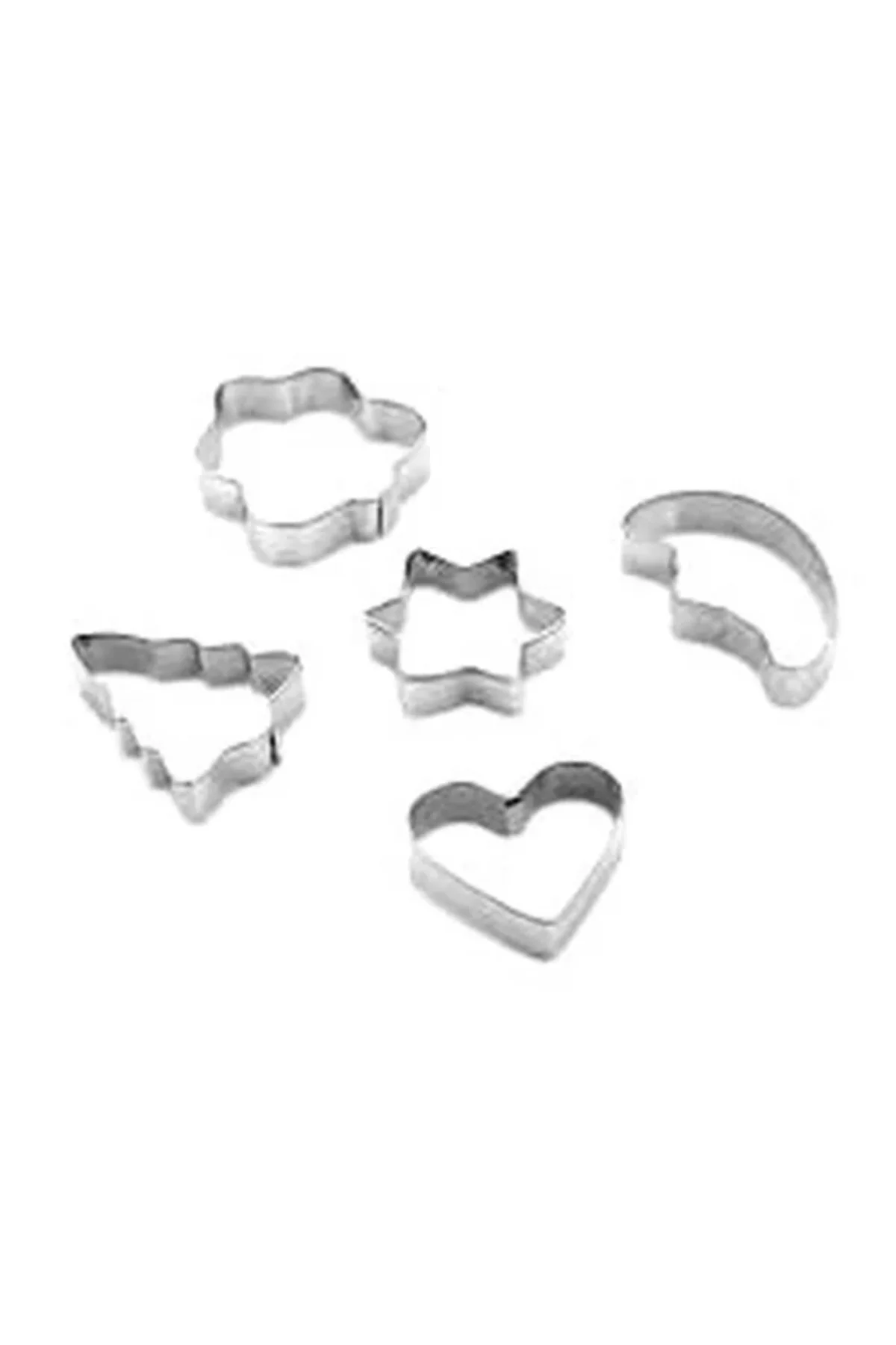 5 Parça Metal Bisküvi Kurabiye Kalıp 5 Parça Metal Bisküvi Kurabiye Kalıp